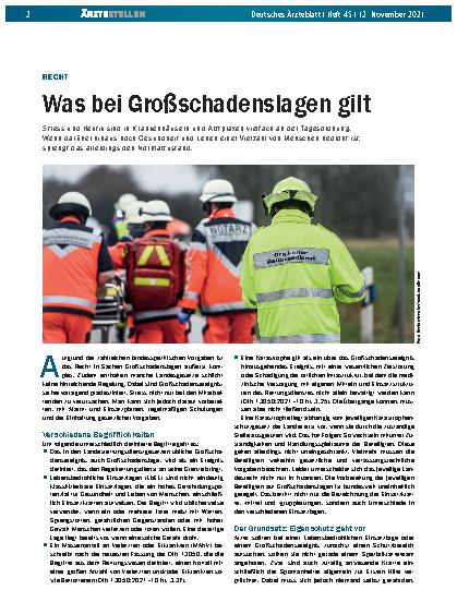 Vorschauseite 1: Recht: Was bei Großschadenslagen gilt