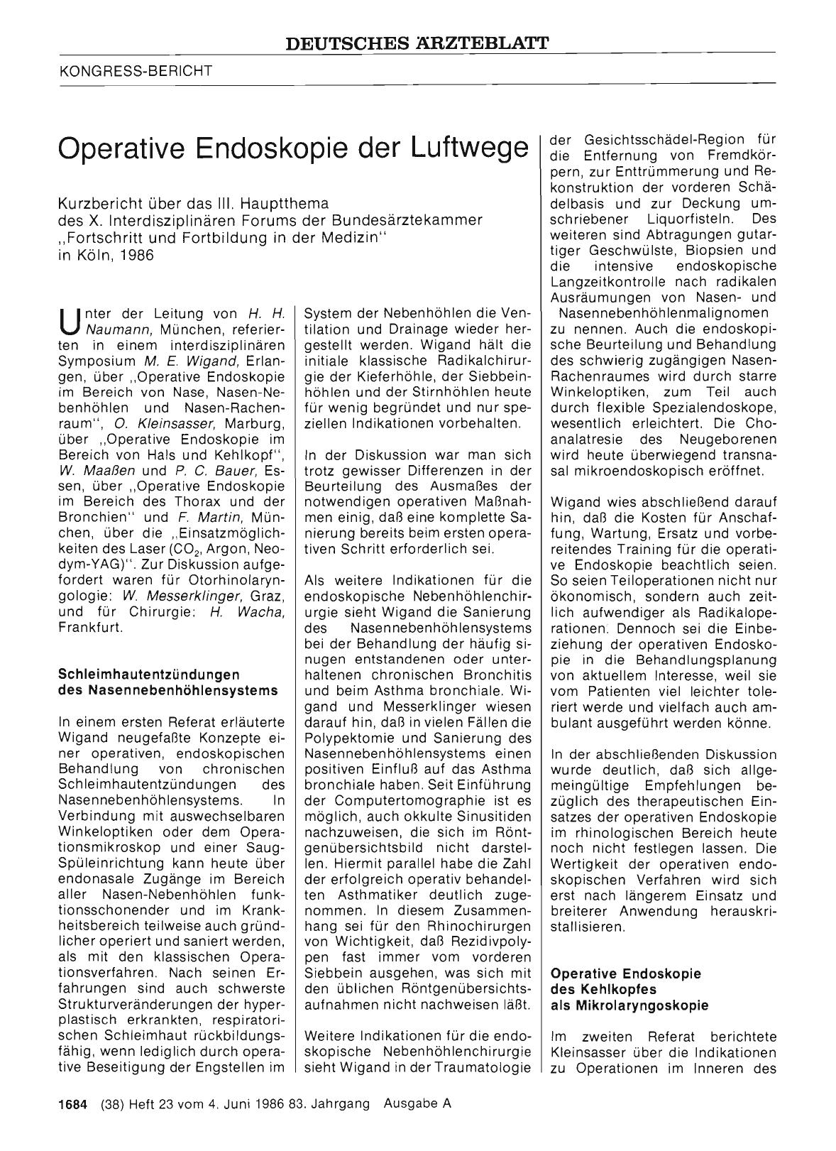 Vorschauseite 1: Operative Endoskopie der Luftwege