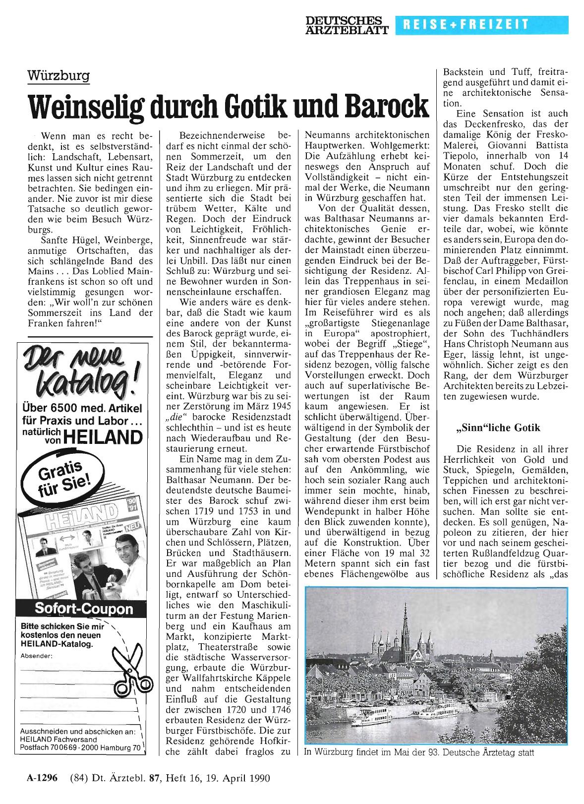 Vorschauseite 1: Würzburg: Weinselig durch Gotik und Barock
