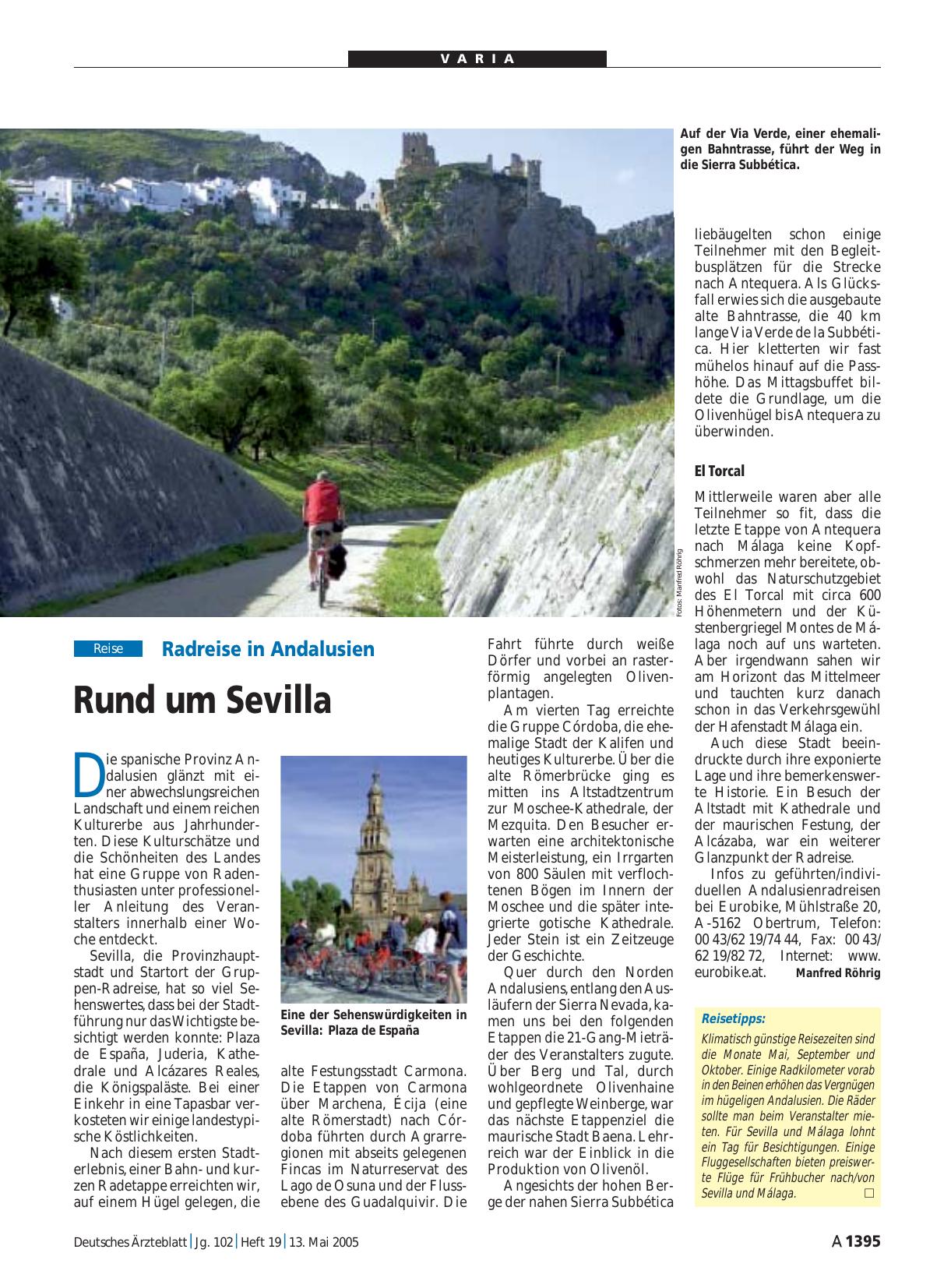 Vorschauseite 1: Radreise in Andalusien: Rund um Sevilla