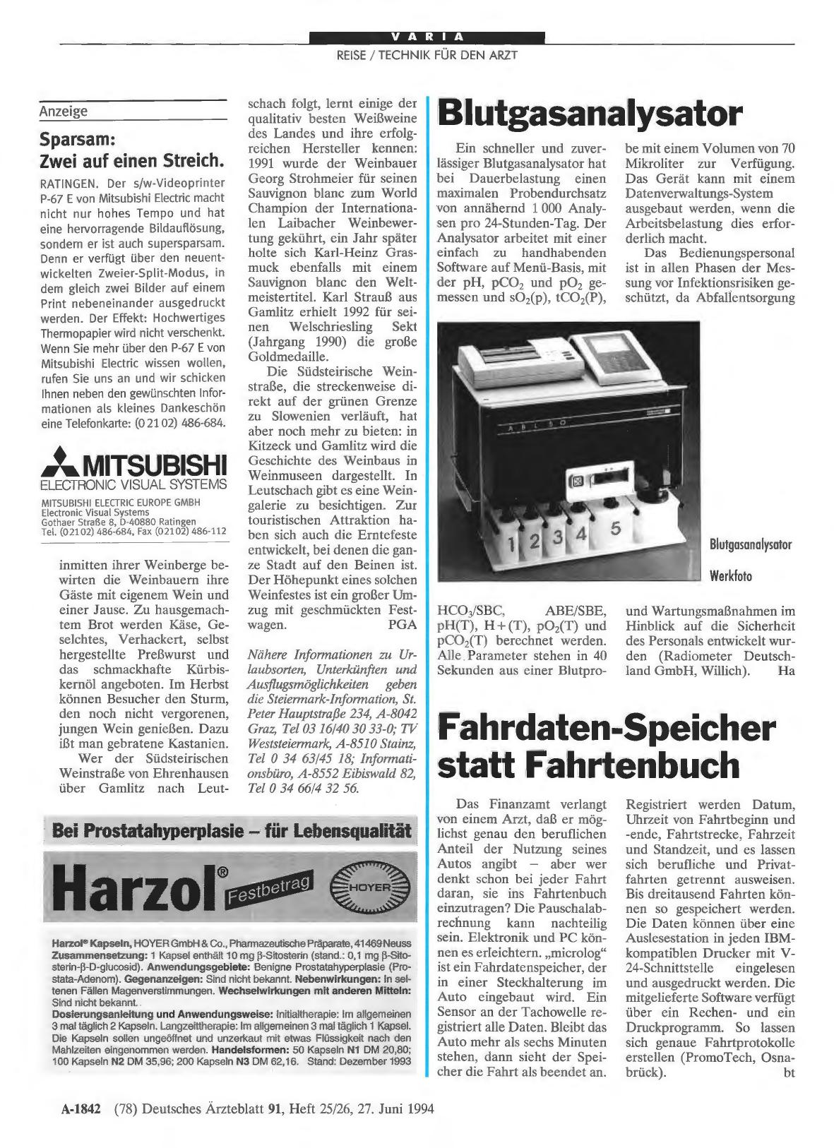 Vorschauseite 1: Blutgasanalysator