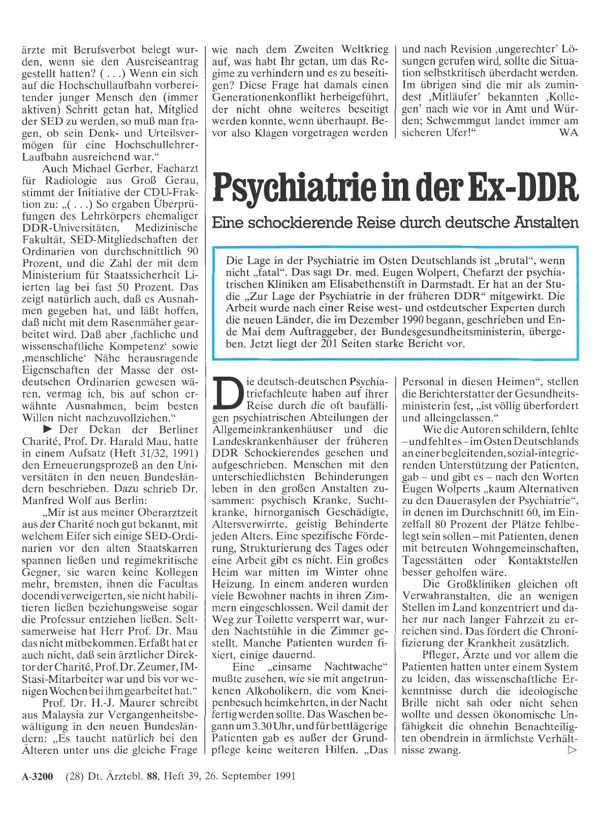 Vorschauseite 1: Psychiatrie in der Ex-DDR: Eine schockierende Reise durch deutsche Anstalten