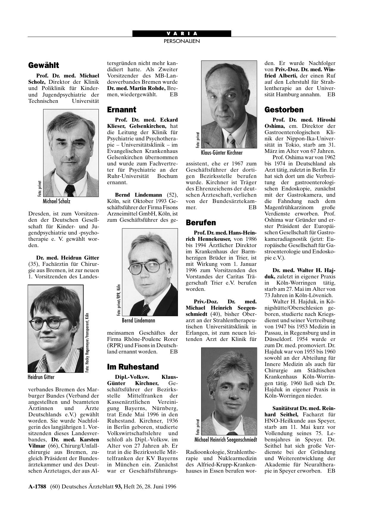 Vorschauseite 1: Ausschreibungen