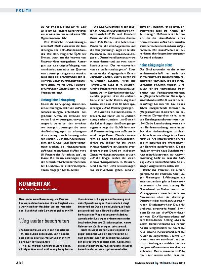 Vorschauseite 2: Krankenhäuser: Streit um mehr Zentralisierung