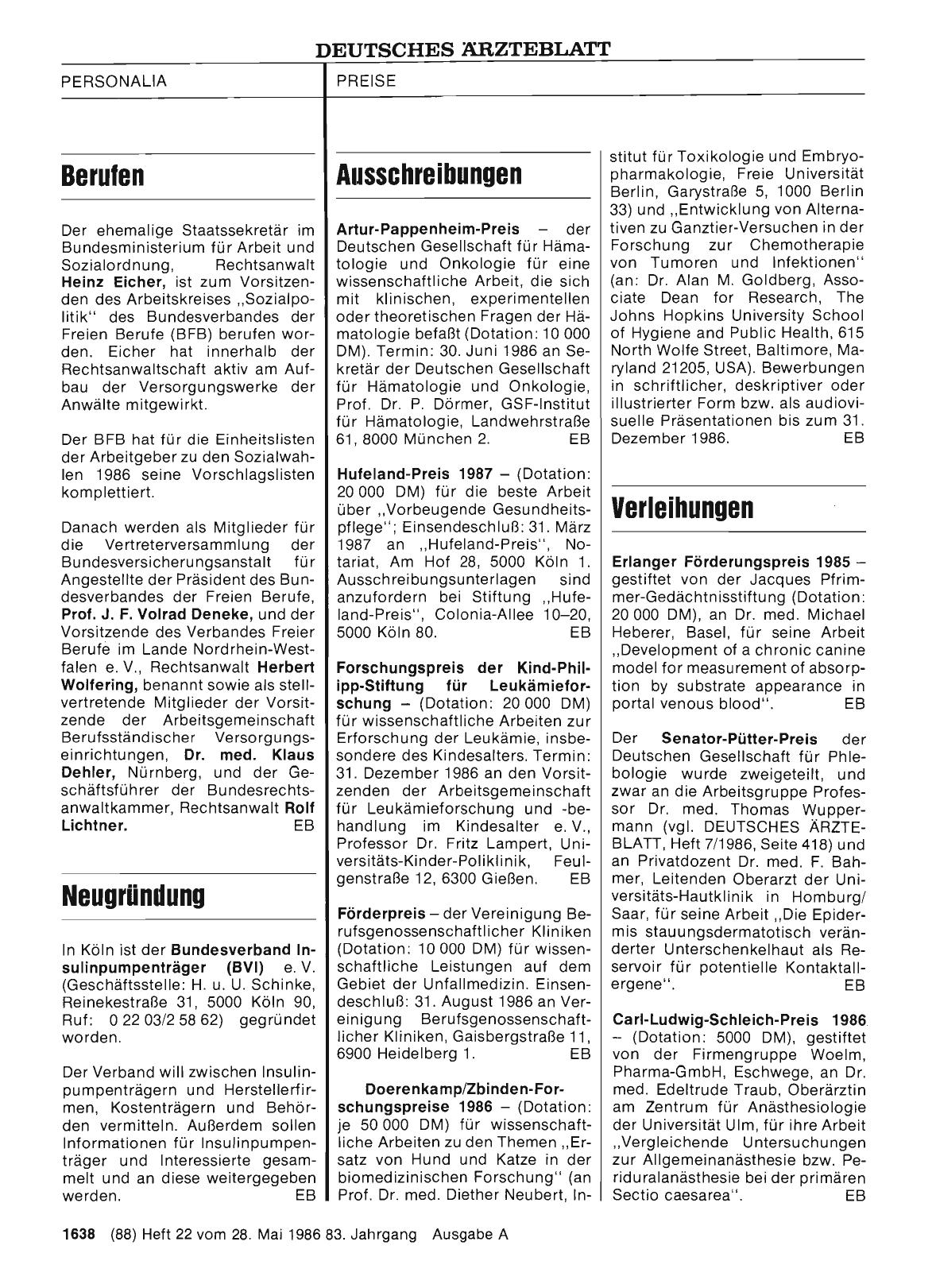 Vorschauseite 1: Preise