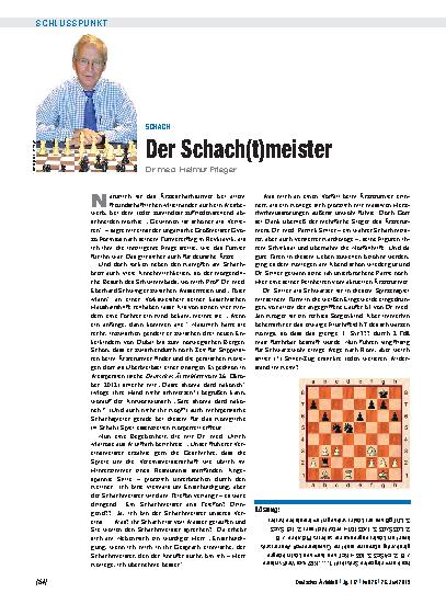 Vorschauseite 1: Schach: Der Schach(t)meister