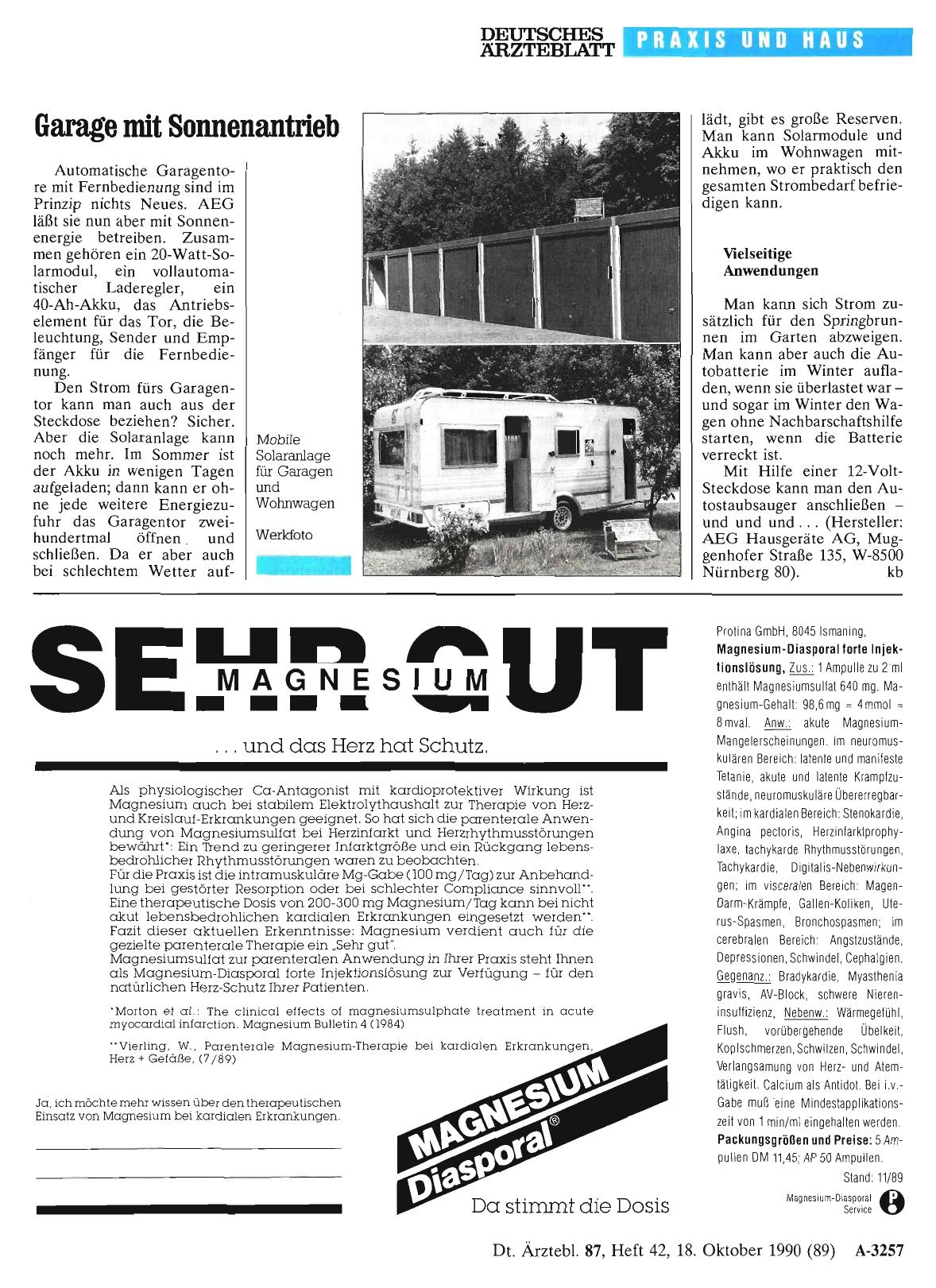 Vorschauseite 1: Garage mit Sonnenantrieb
