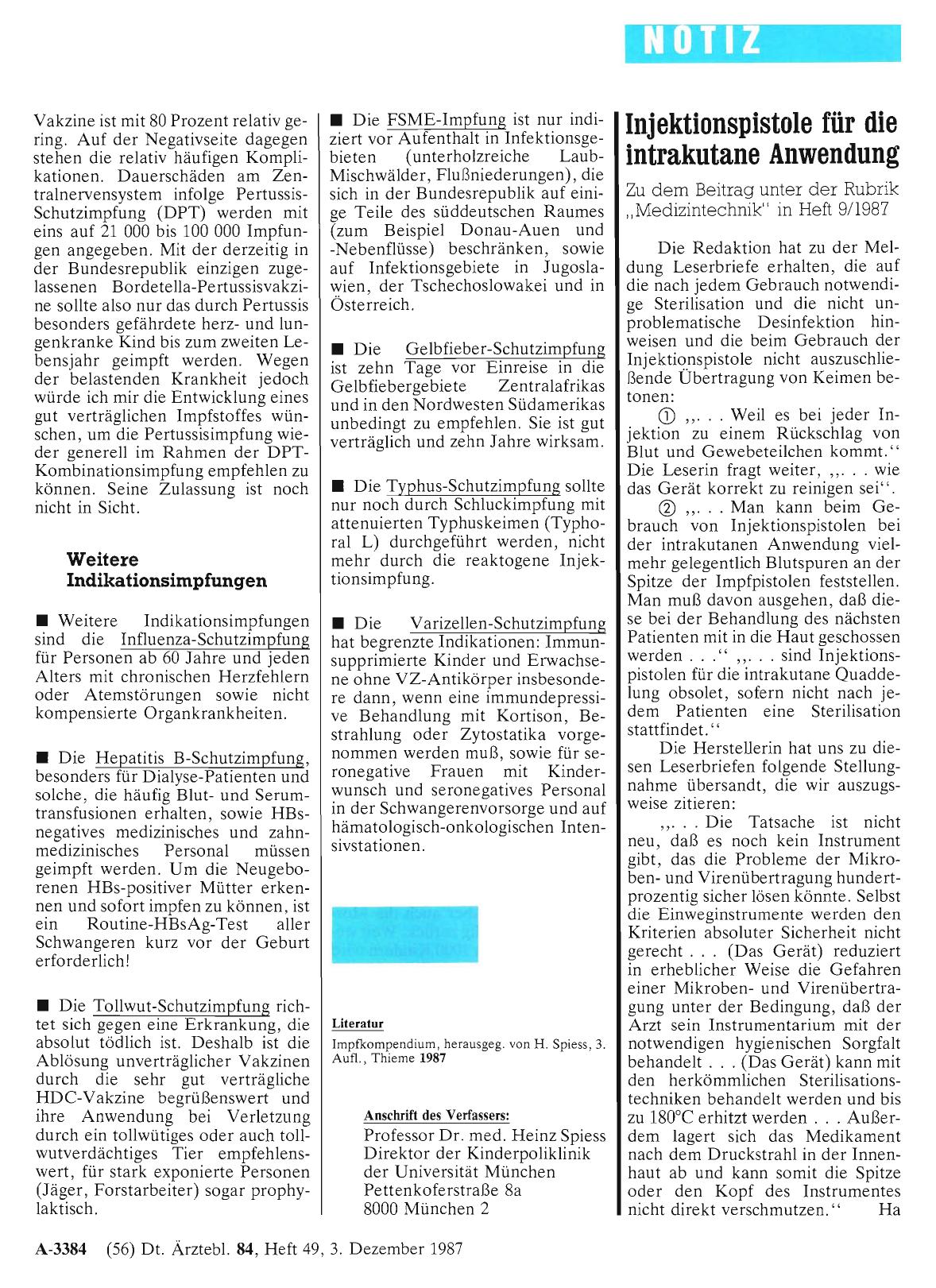Vorschauseite 1: Injektionspistole für die intrakutane Anwendung