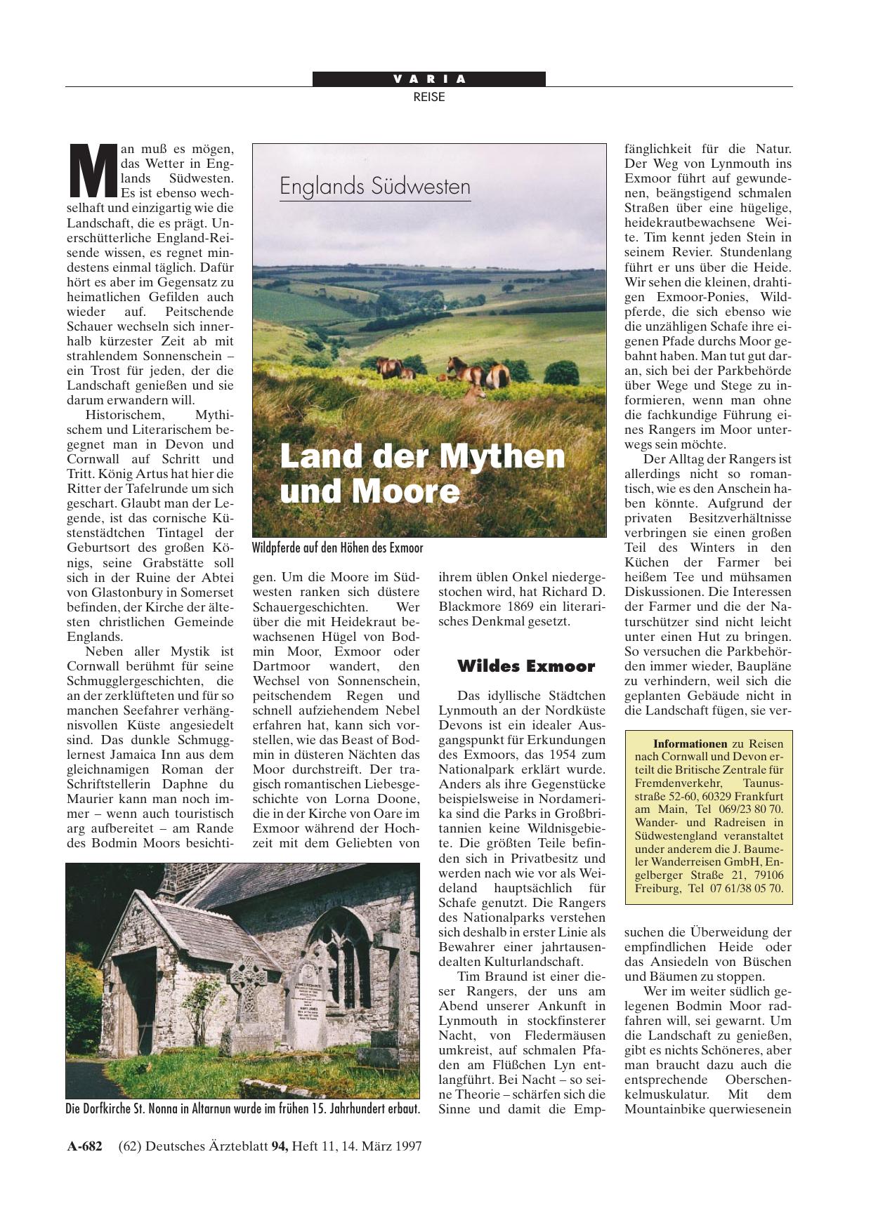 Vorschauseite 1: Englands Südwesten: Land der Mythen und Moore