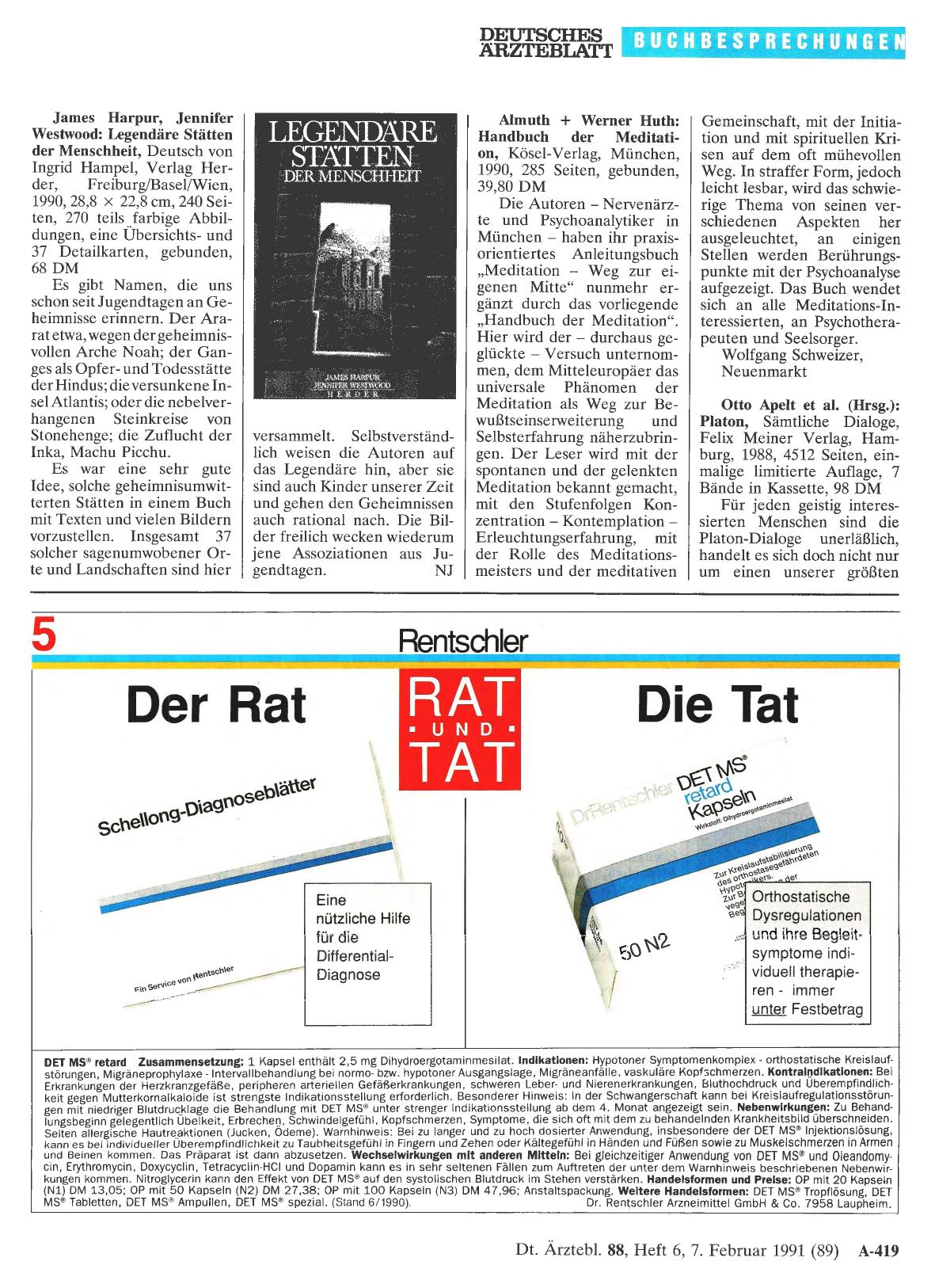 Vorschauseite 1: Almuth + Werner Huth: Handbuch der Meditation