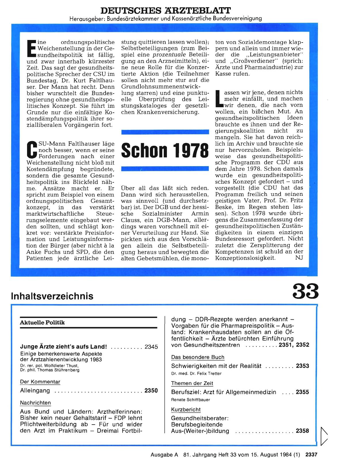 Vorschauseite 1: Schon 1978