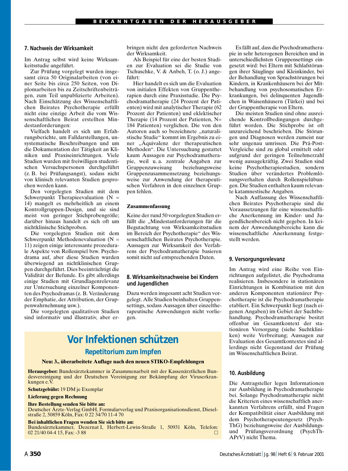 Vorschauseite 1: Vor Infektionen schützen: Repetitorium zum Impfen
