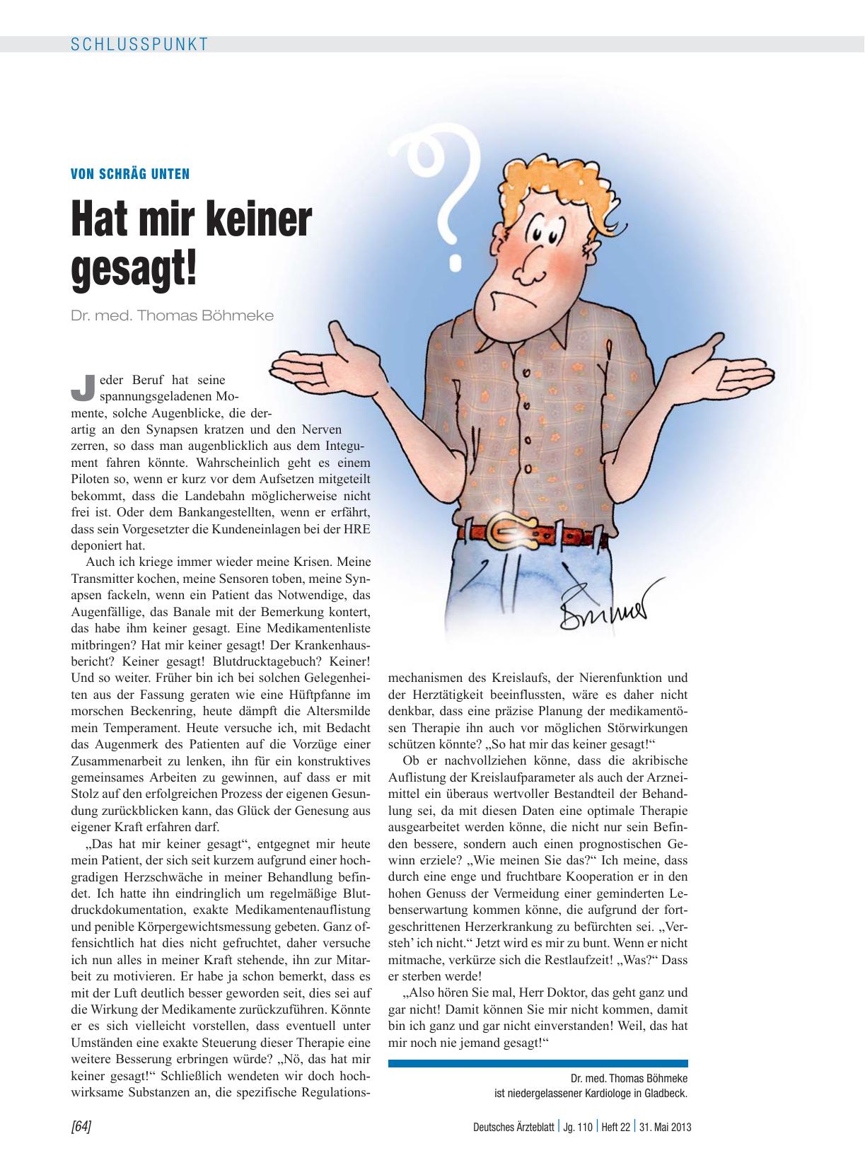Vorschauseite 1: Von schräg unten: Hat mir keiner gesagt!