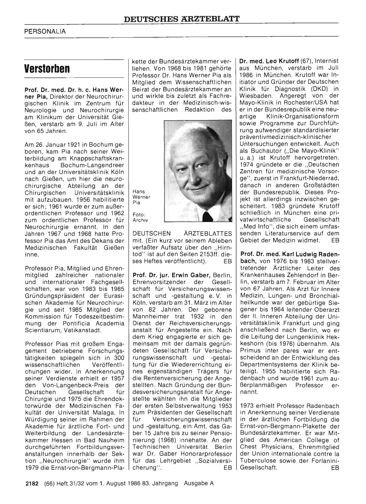 Vorschauseite 1: Verstorben