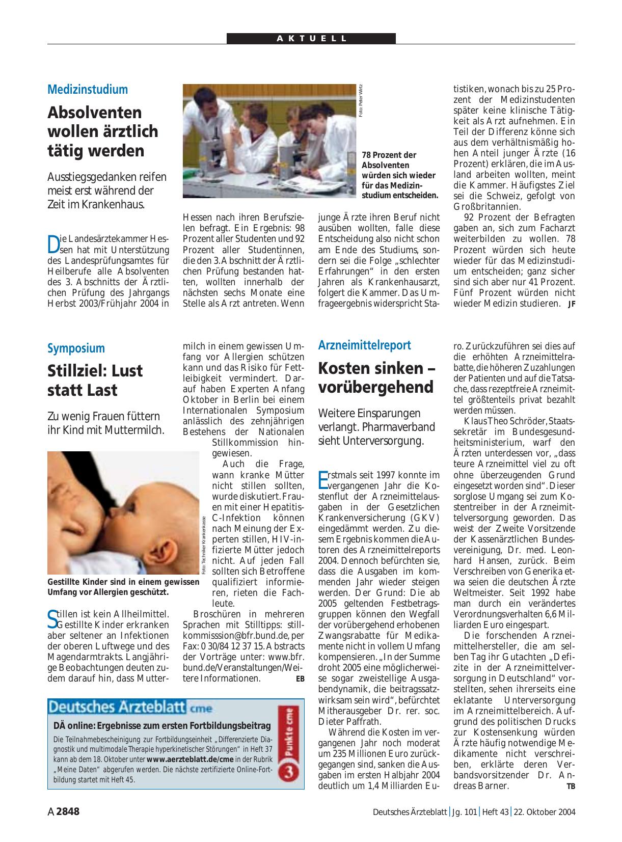 Vorschauseite 1: Arzneimittelreport: Kosten sinken – vorübergehend
