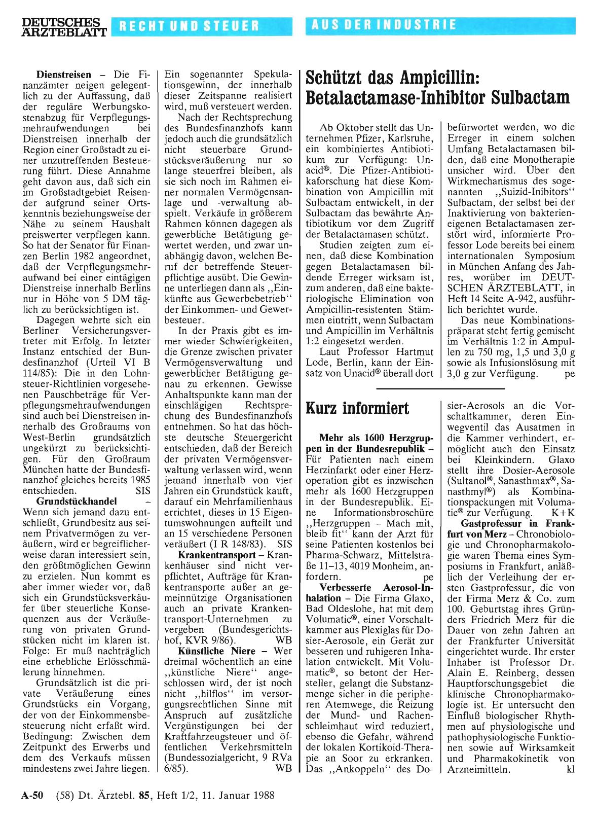 Vorschauseite 1: Kurz informiert