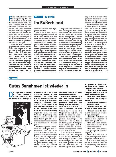 Vorschauseite 1: zu Fonds: Im Büßerhemd