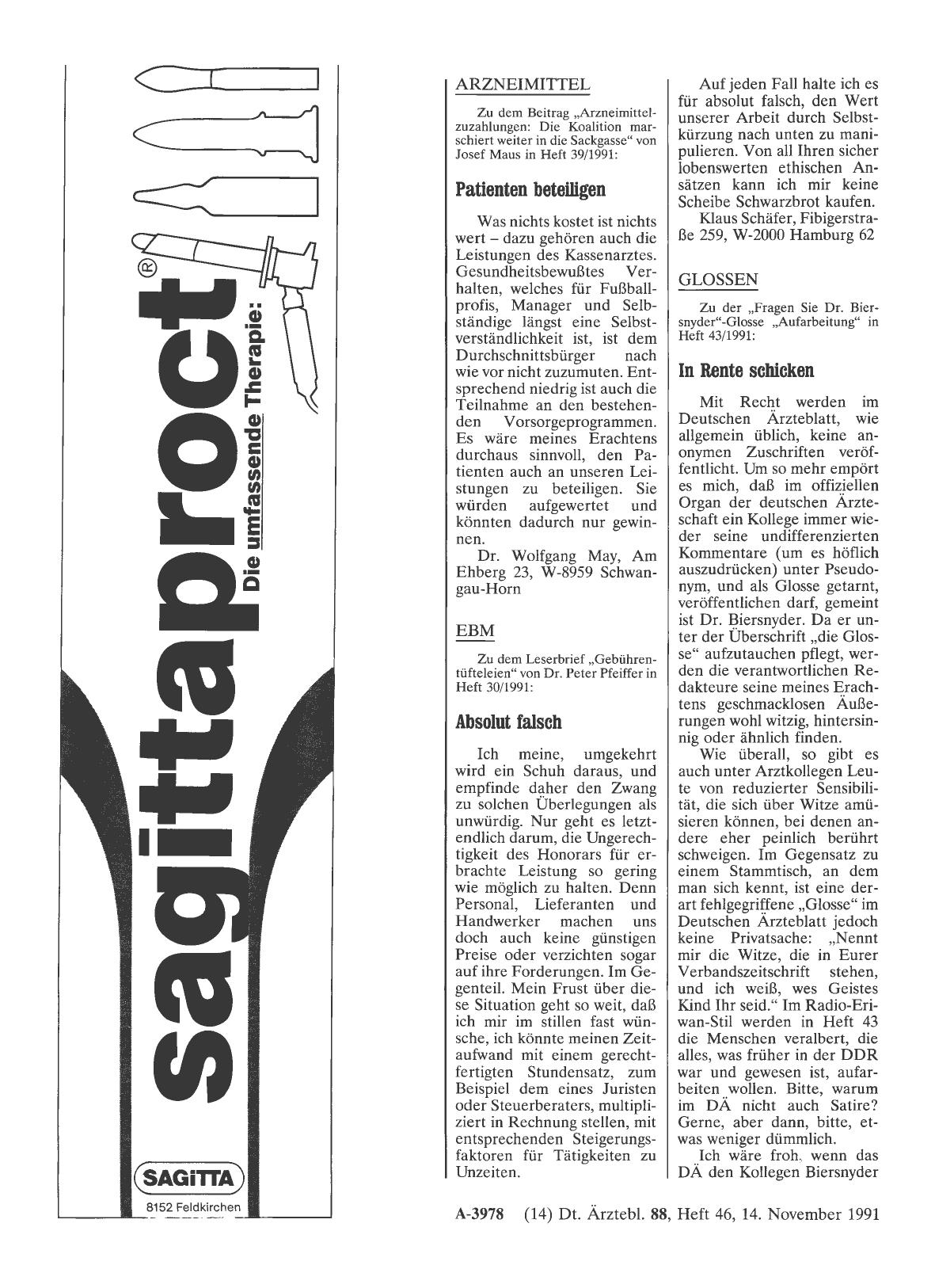 Vorschauseite 1: ARZNEIMITTEL: Patienten beteiligen