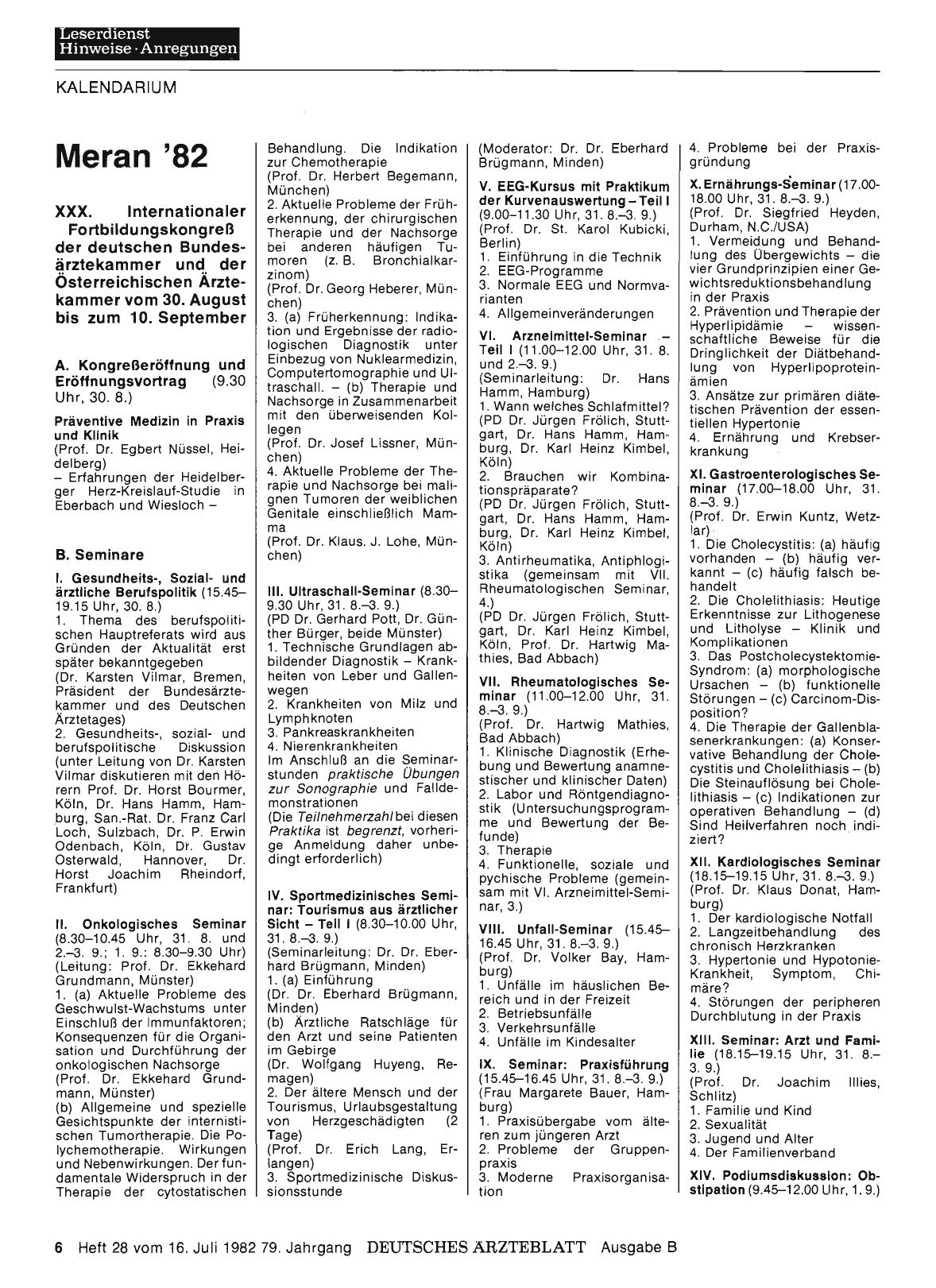 Vorschauseite 1: Meran '82