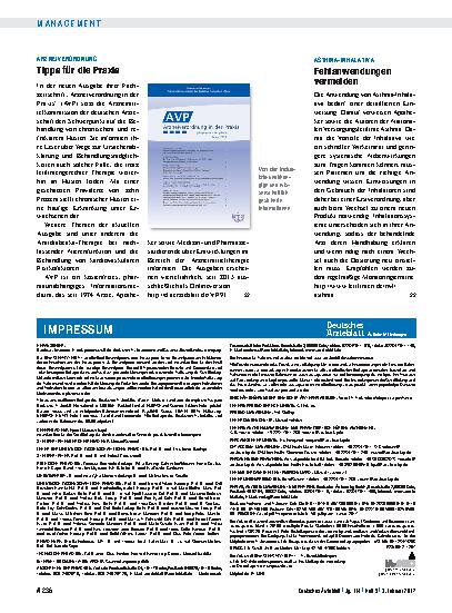 Vorschauseite 1: Asthma-Inhalativa: Fehlanwendungen vermeiden