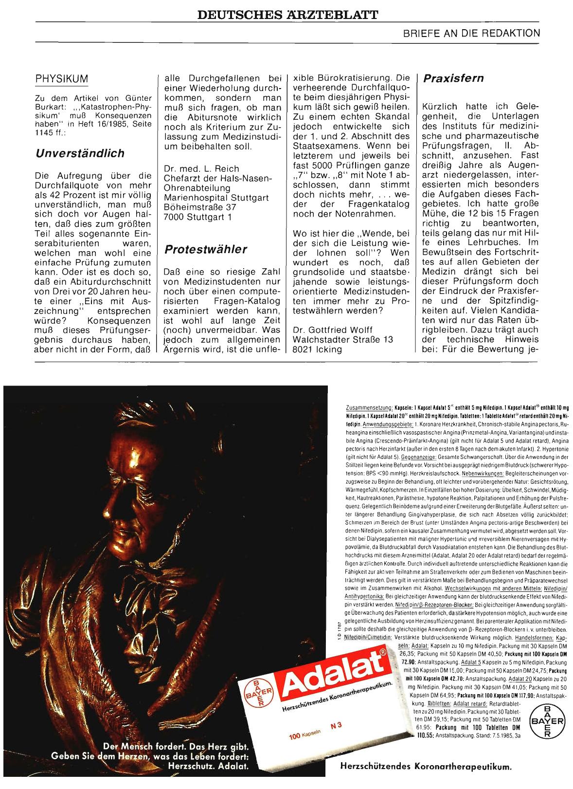 Vorschauseite 1: PHYSIKUM: Praxisfern