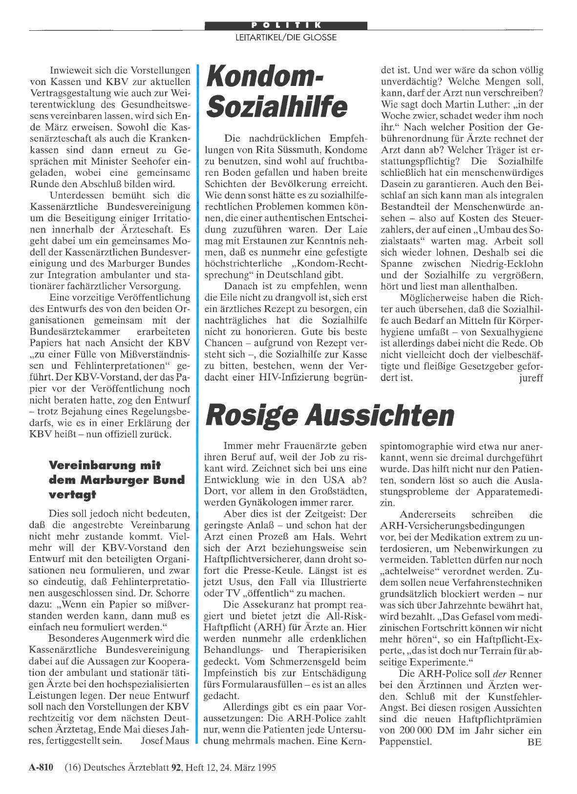 Vorschauseite 1: Kondom-Sozialhilfe