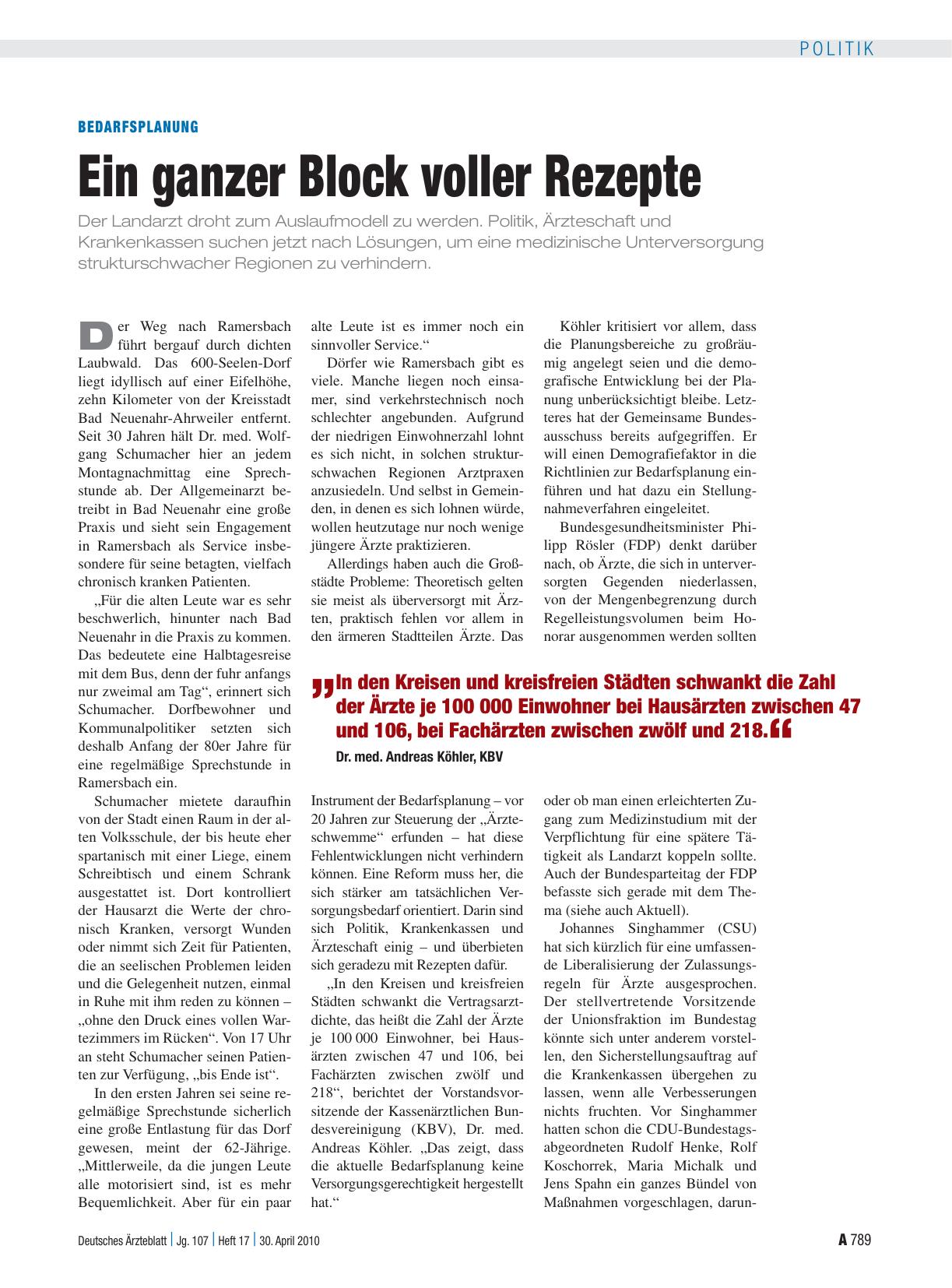 Vorschauseite 1: Bedarfsplanung: Ein ganzer Block voller Rezepte