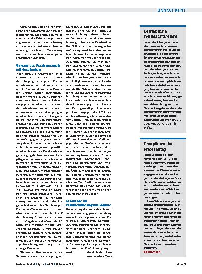 Vorschauseite 1: Betriebliche Weihnachtsfeiern