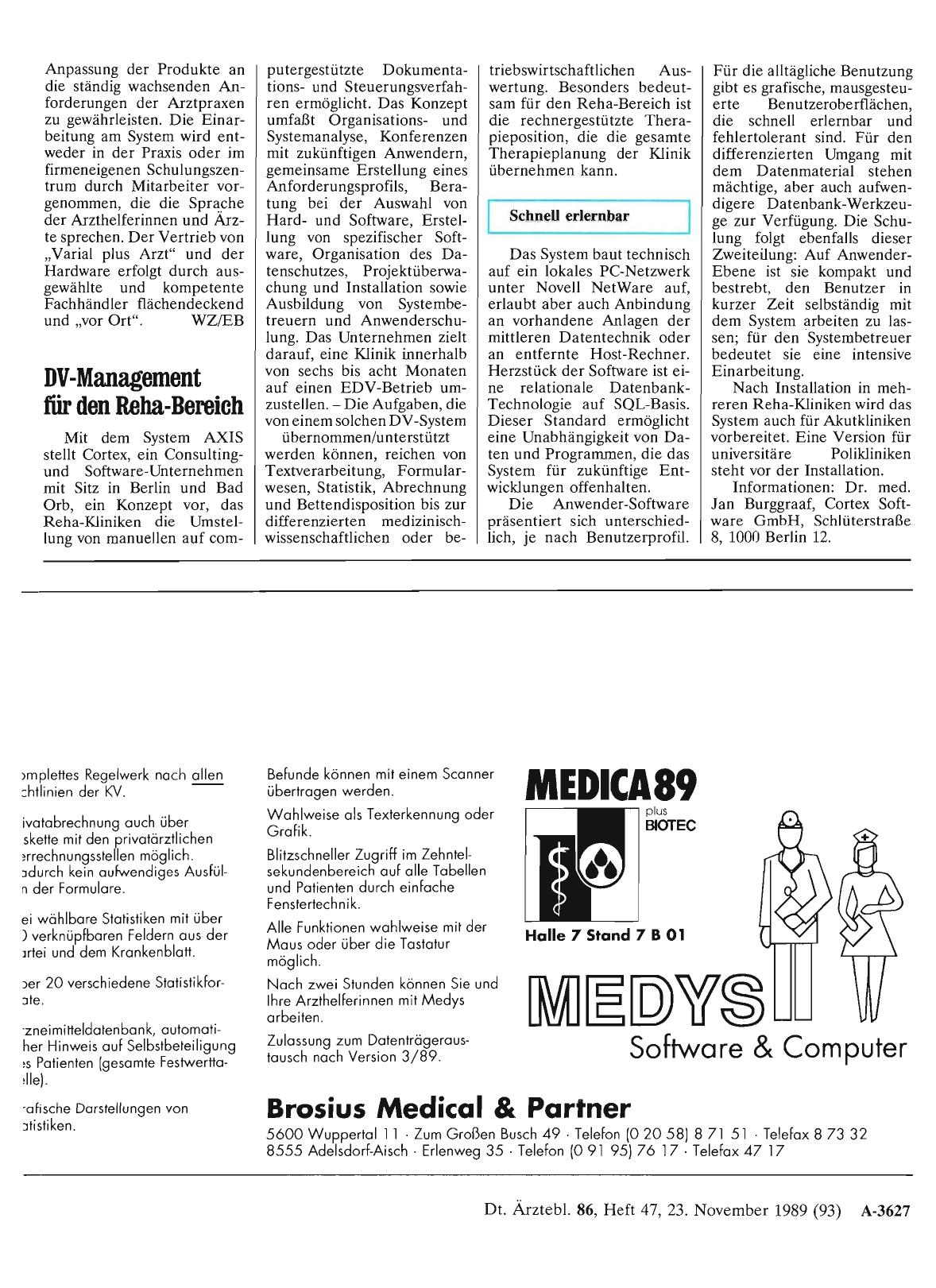 Vorschauseite 1: DV-Management für den Reha-Bereich