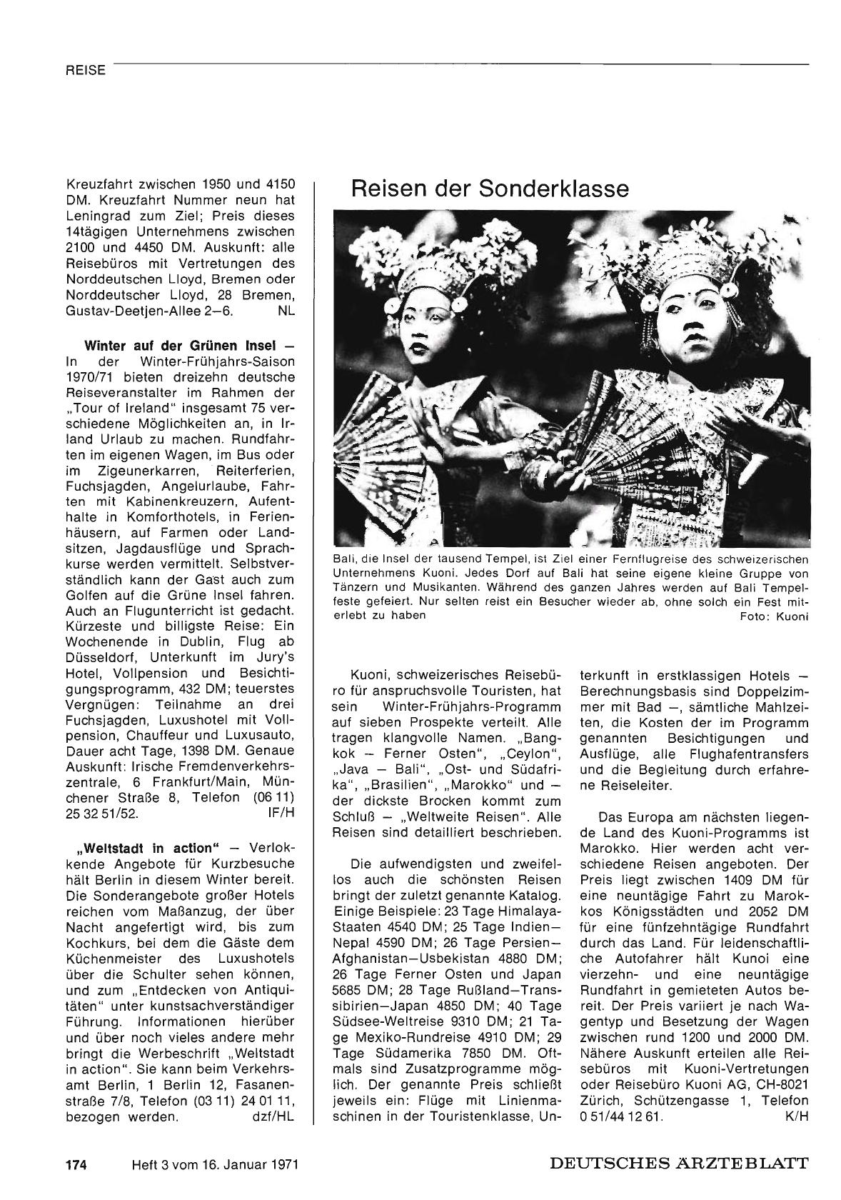 Vorschauseite 1: Reisen der Sonderklasse