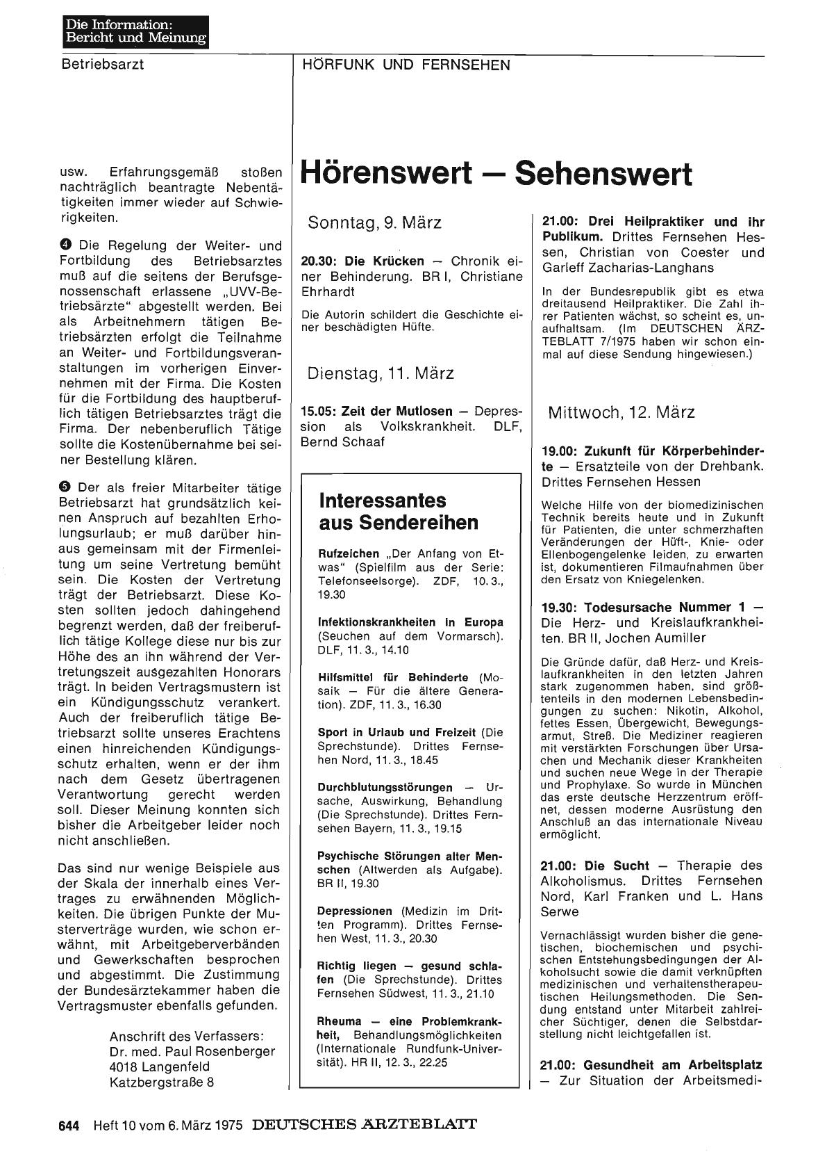 Vorschauseite 1: Hörenswert — Sehenswert