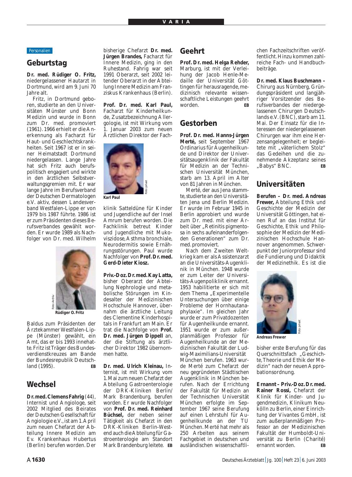 Vorschauseite 1: Universitäten