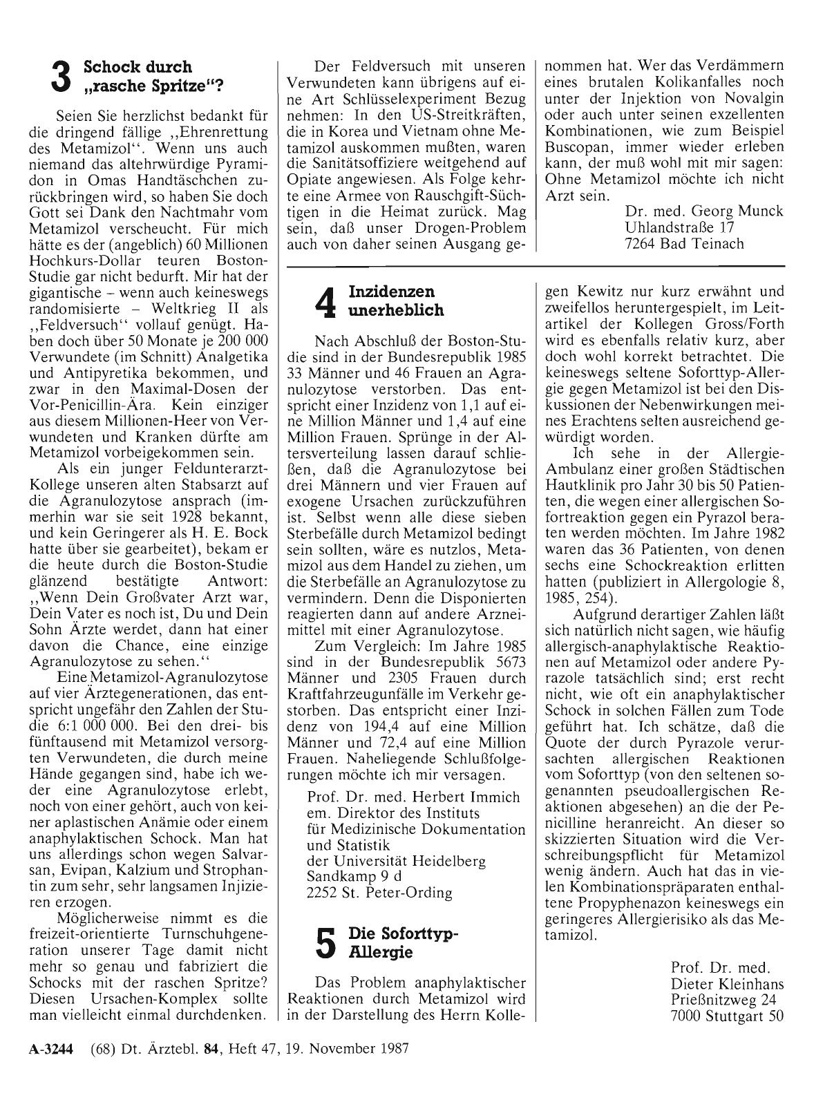 Vorschauseite 1: Das Metamizol-Problem: Schock durch „rasche Spritze“?