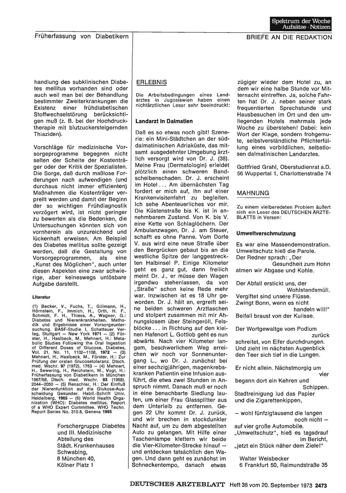 Vorschauseite 1: Mahnung: Umweltverschmutzung