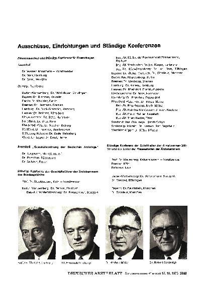 Vorschauseite 1: Ausschüsse, Einrichtungen und Ständige Konferenzen