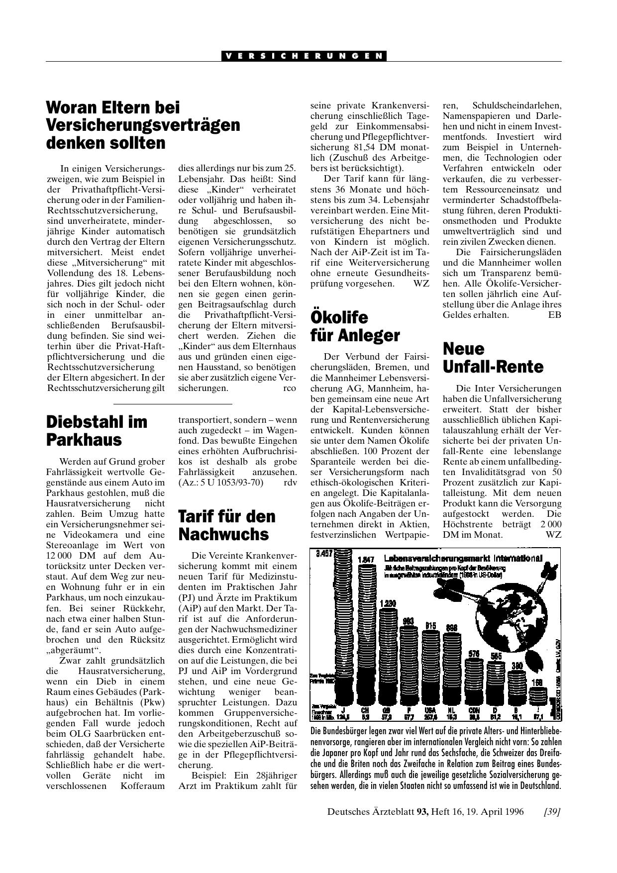 Vorschauseite 1: Woran Eltern bei Versicherungsverträgen denken sollten