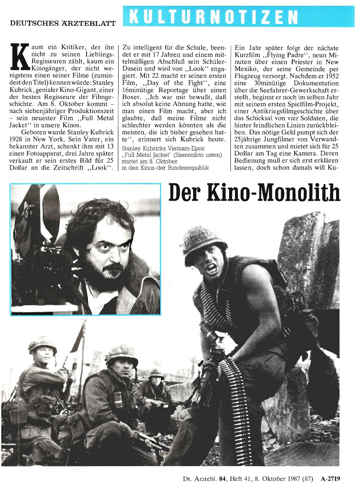 Vorschauseite 1: Der Kino-Monolith
