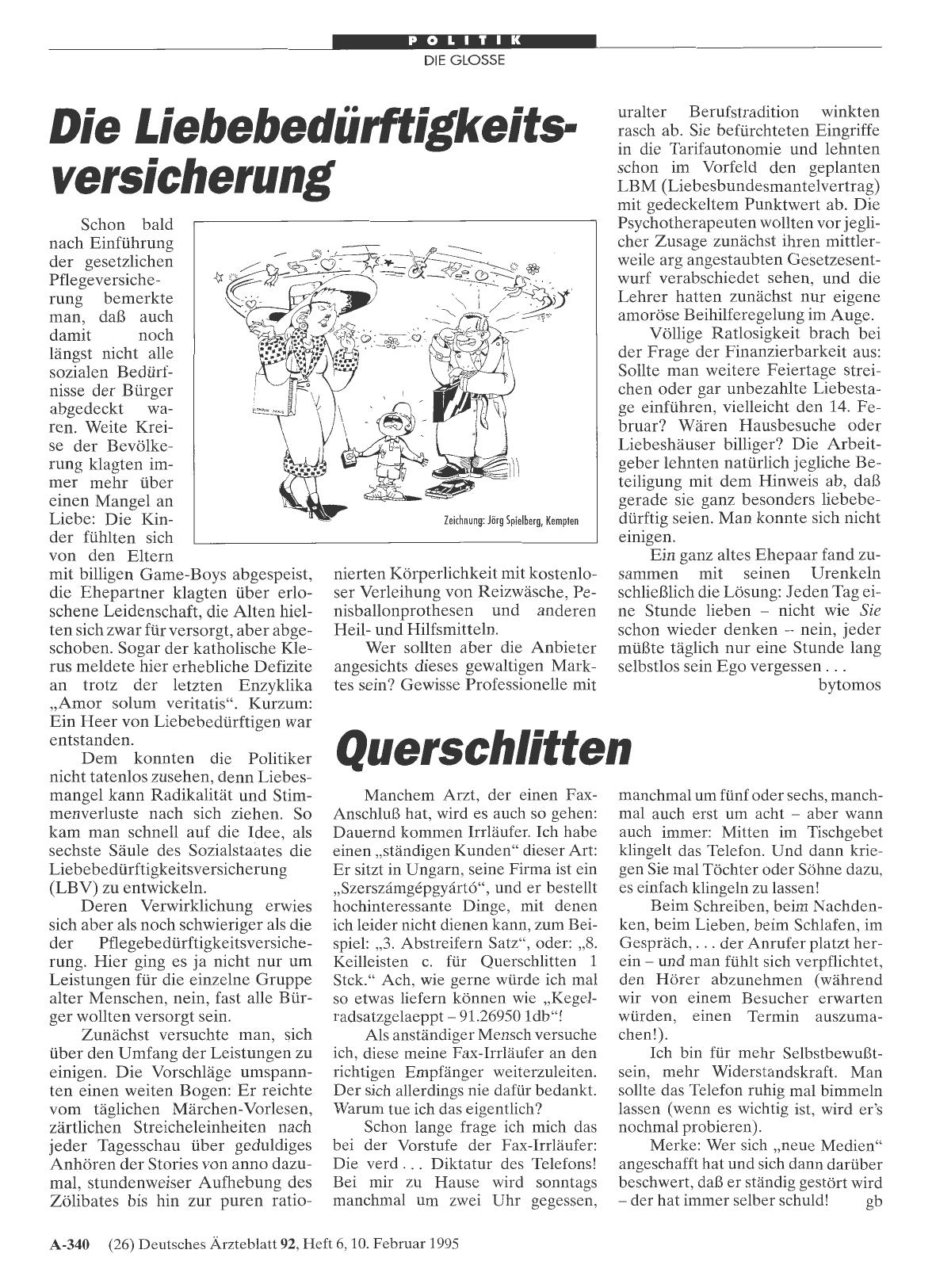 Vorschauseite 1: Die Liebebedürftigkeitsversicherung