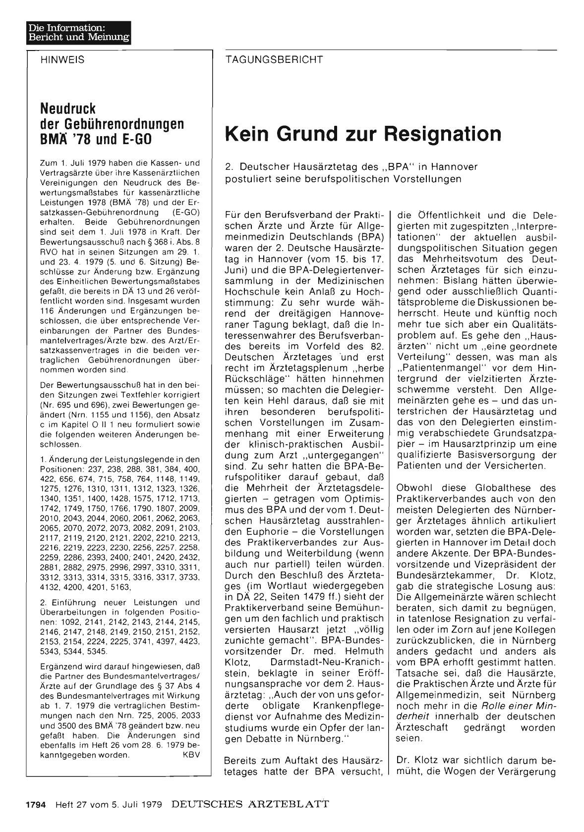 Vorschauseite 1: Kein Grund zur Resignation