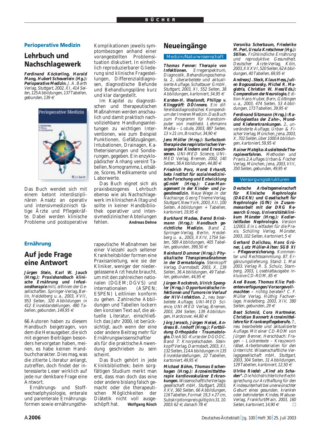 Vorschauseite 1: Perioperative Medizin