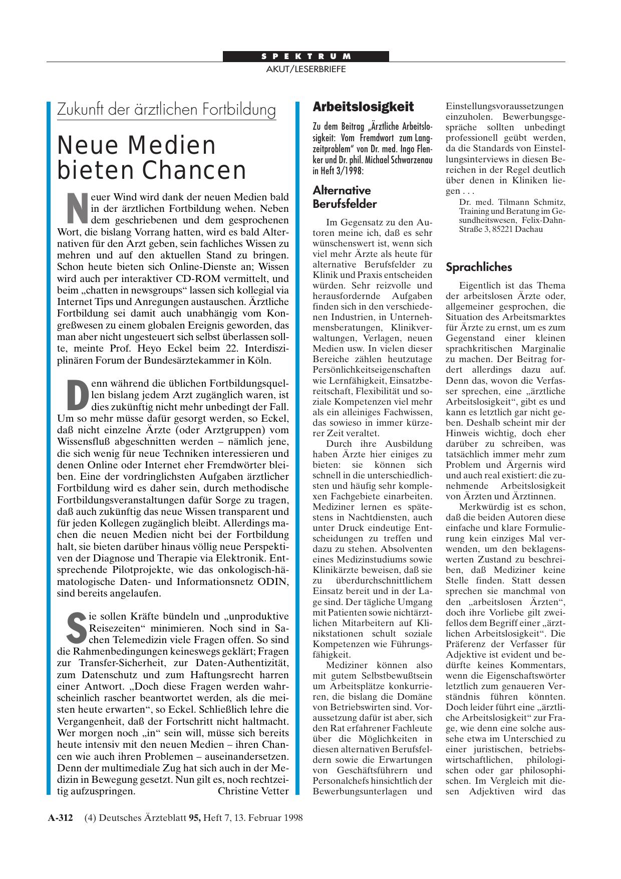 Vorschauseite 1: Arbeitslosigkeit: Alternative Berufsfelder