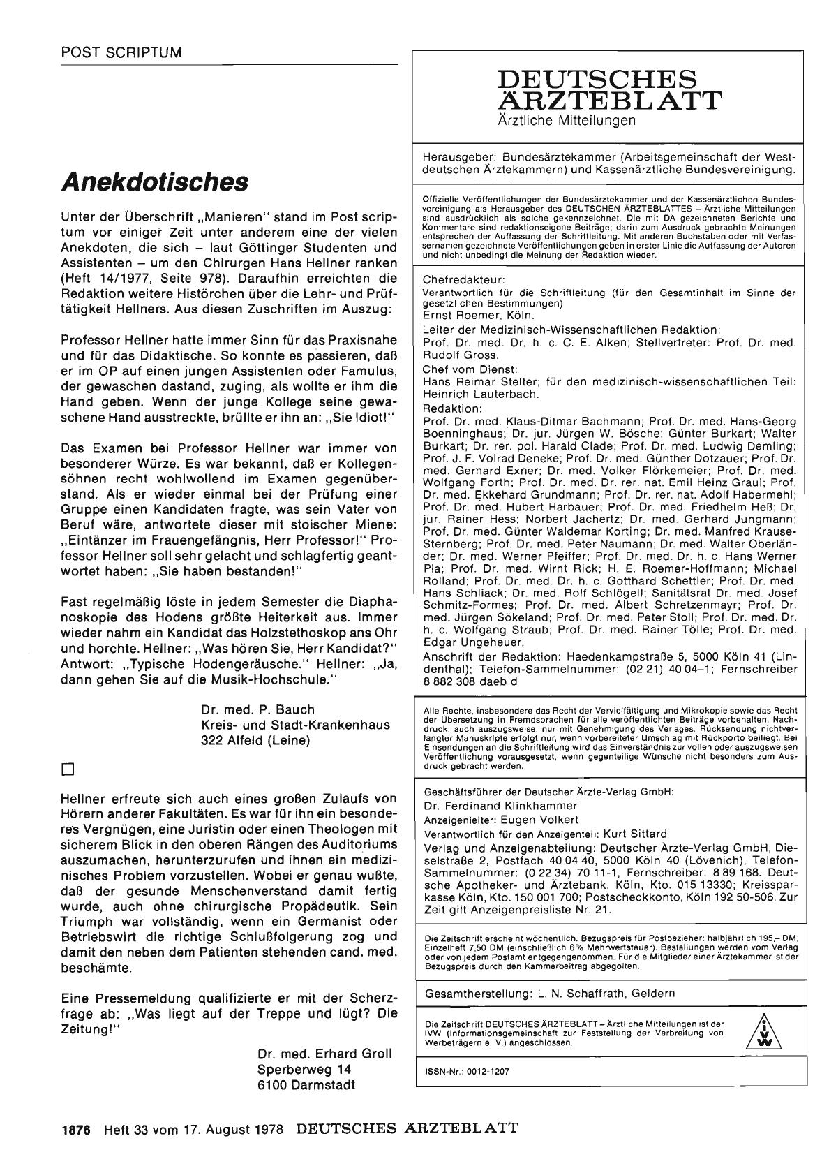 Vorschauseite 1: Anekdotisches