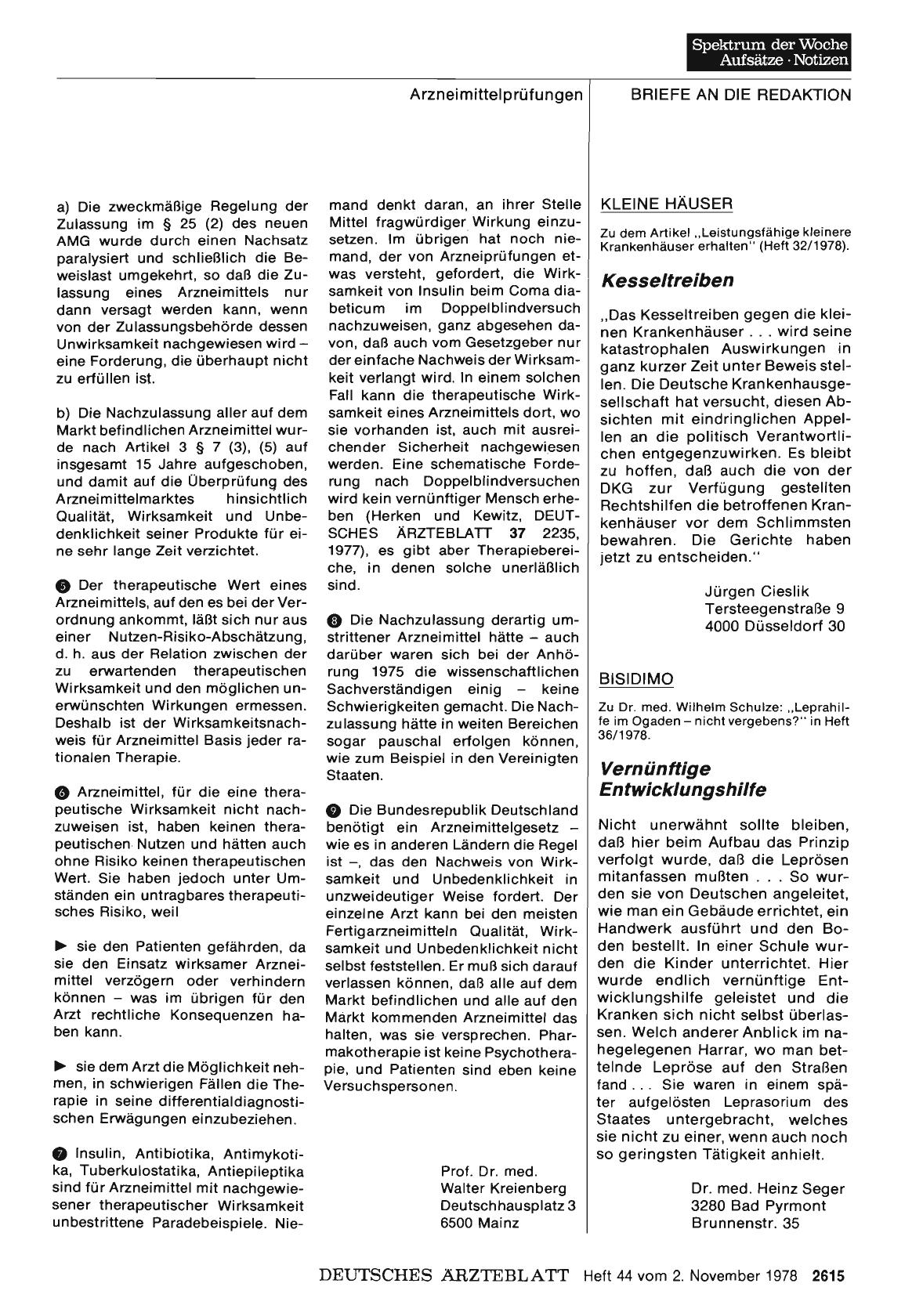 Vorschauseite 1: Wem hilft die Gesundheitshilfe?