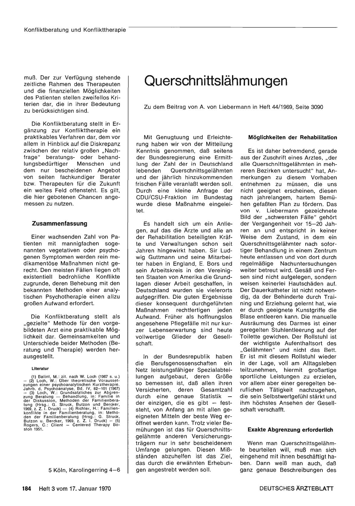 Vorschauseite 1: Querschnittslähmungen