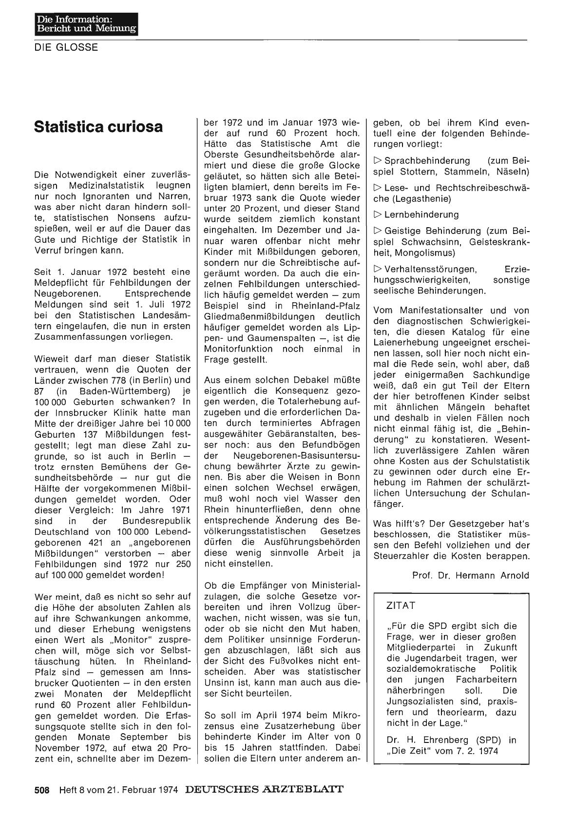 Vorschauseite 1: Statistica curiosa