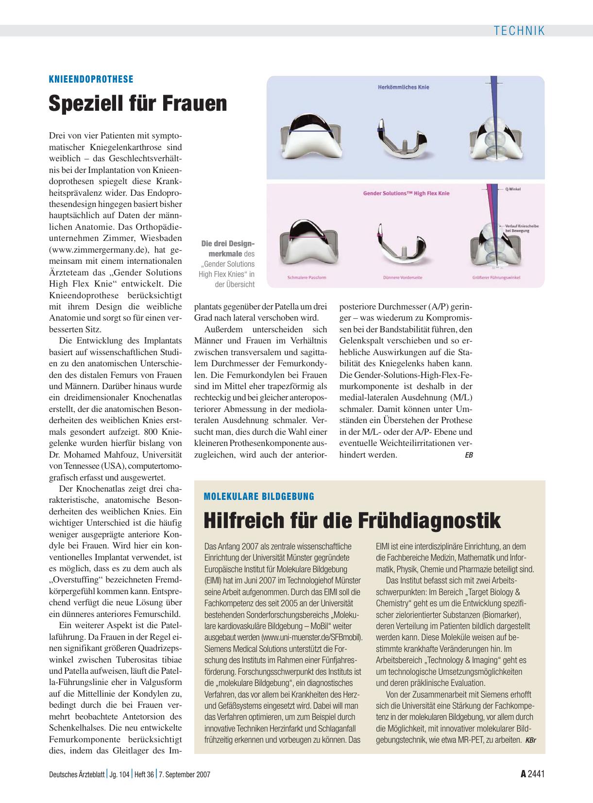 Vorschauseite 1: Molekulare Bildgebung: Hilfreich für die Frühdiagnostik