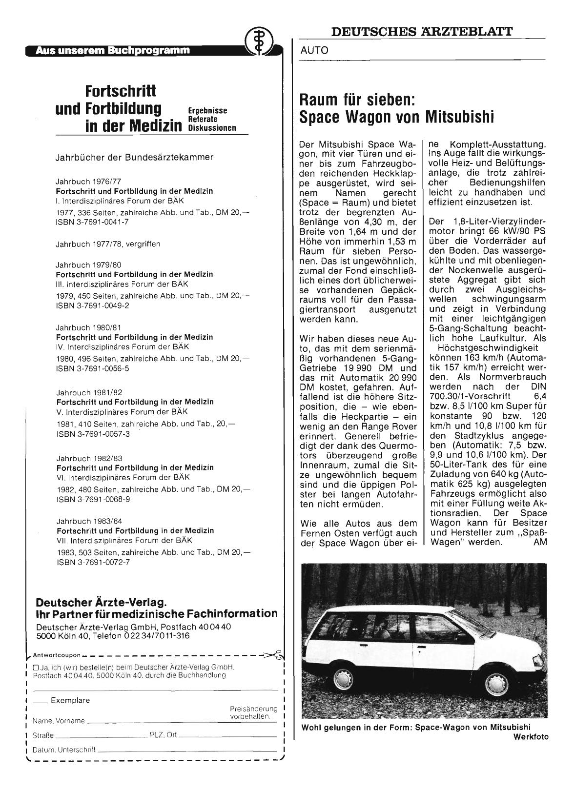 Vorschauseite 1: Raum für sieben: Space Wagon von Mitsubishi