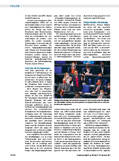 Vorschauseite 2: Coronastrategie: Politischer Plan für die Pandemie