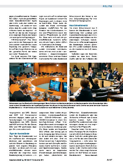 Vorschauseite 3: Coronastrategie: Politischer Plan für die Pandemie