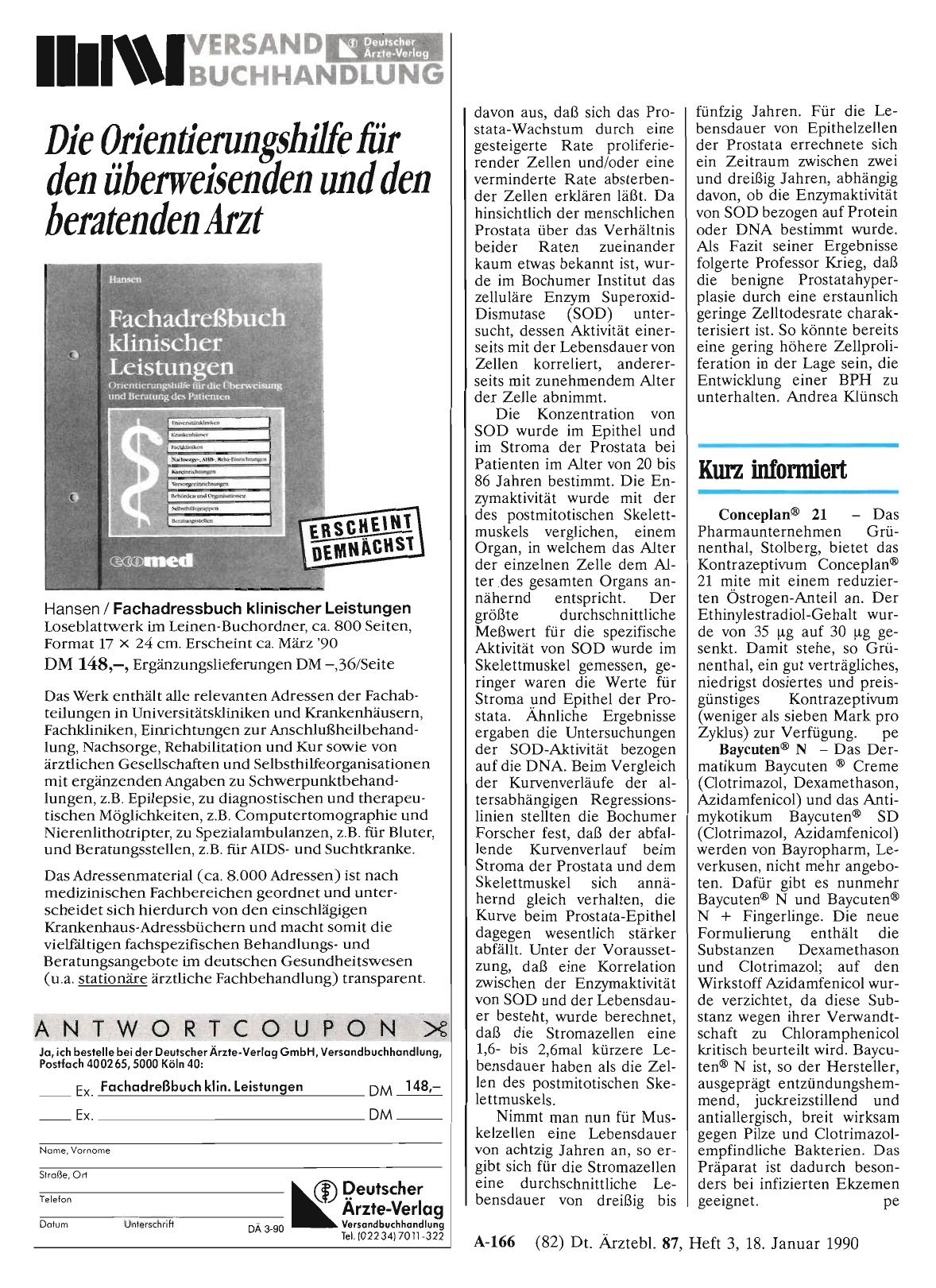 Vorschauseite 1: Kurz informiert
